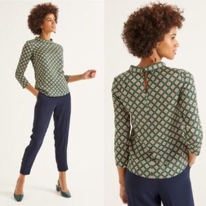 Boden Lily Medallion Top Size 12R